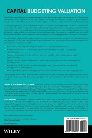 Capital Budgeting Valuation - Financial Analysis for Today's Investment Projects: 13 (Robert W. Kolb Series)