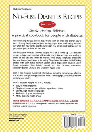 No-Fuss Diabetes Recipes for 1 or 2