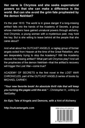 Academy of Secrets: From the Outcast Angels Christian Fantasy & Science Fiction series: 1 (Lost War Chronicles)