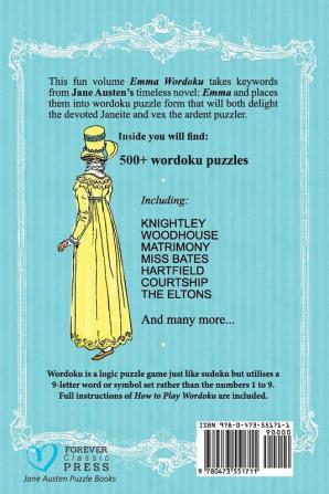 Emma Wordoku: Jane Austen Themed Wordoku Puzzles (Forever Classic Press Jane Austen Puzzle Books)