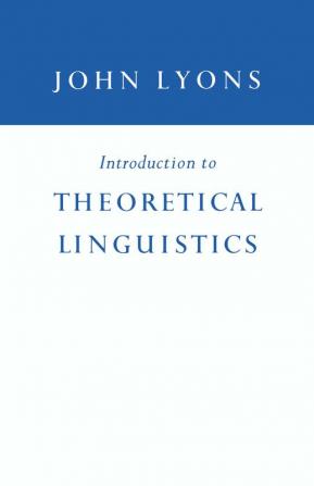 Introduction to Theoretical Linguistics