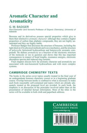 Aromatic Character and Aromaticity