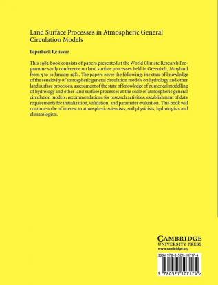 Land Surface Processes in Atmospheric General Circulation Models