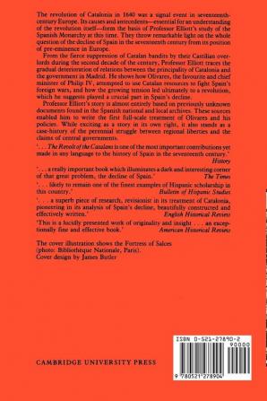 The Revolt of the Catalans: A Study in the Decline of Spain (1598-1640) (Cambridge Paperback Library)