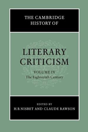 The Cambridge History of Literary Criticism