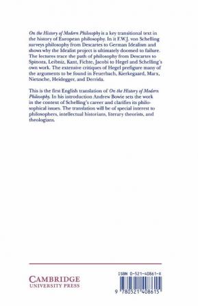 On the History of Modern Philosophy