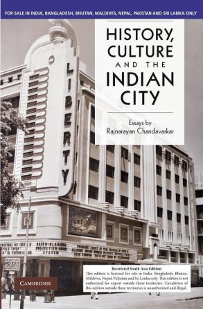 History Culture And The Indian City (South Asia Edition )