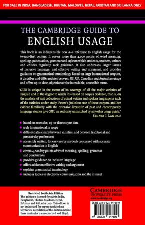 THE CAMBRIDGE GUIDE TO ENGLISH USAGE