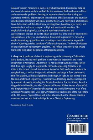 Advanced Transport Phenomena: Fluid Mechanics and Convective Transport Processes: 7 (Cambridge Series in Chemical Engineering Series Number 7)