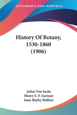 History Of Botany 1530-1860