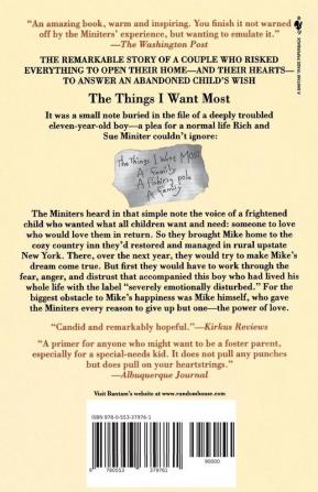 The Things I Want Most: The Extraordinary Story of a Boy's Journey to a Family of His Own