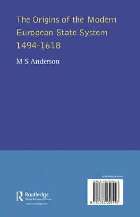 Origins of the Modern European State System 1494-1618