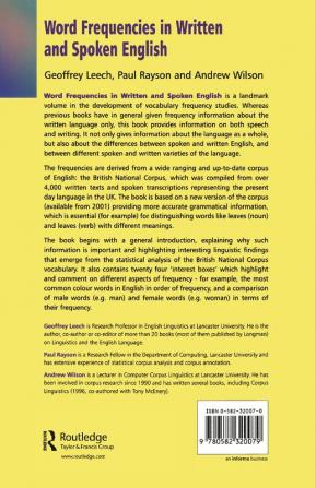 Word Frequencies in Written and Spoken English