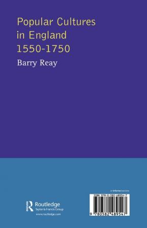 Popular Cultures in England 1550-1750