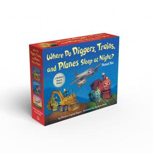 Where Do Diggers Trains and Planes Sleep at Night? Board Book Boxed Set