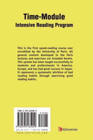 Time-Module Intensive Reading Program