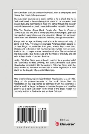 Fifty-Five Positive Steps Black People Can Take to Preserve Themselves Into the 21st Century