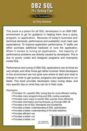 DB2 SQL 75+ Tuning Tips For Developers