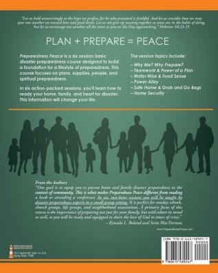 Preparedness Peace USA: Six Sessions to a Basic Foundation for a Lifestyle of Disaster Preparedness