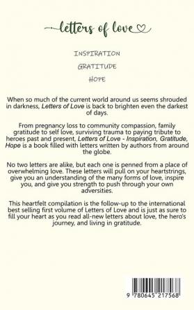 Letters of Love - Inspiration Gratitude Hope - A Compilation of Letters from Around the World