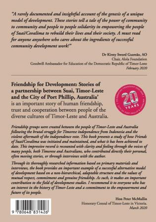 Friendship for Development: Stories of a partnership between Suai Timor-Leste and the City of Port Phillip Australia