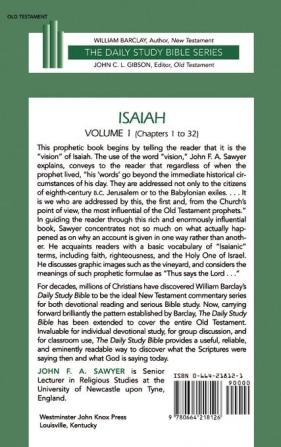 Isaiah Vol 1 H/B Dsb (Daily Study Bible)