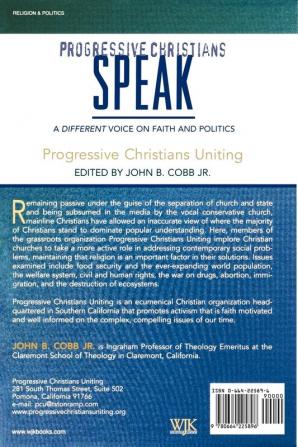 Progressive Christians Speak: A Different Voice on Faith and Politics