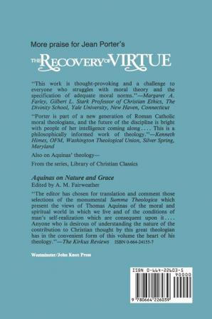 The Recovery of Virtue: The Relevance of Aquinas for Christian Ethics