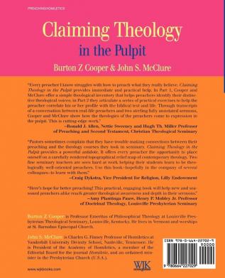 Claiming Theology in the Pulpit