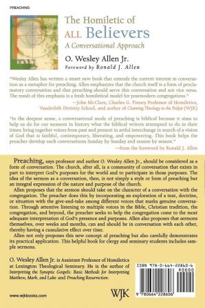 The Homiletic of All Believers: A Conversational Approach to Proclamation and Preaching