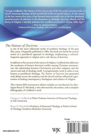 The Nature of Doctrine 25th Anniversary Edition: Religion and Theology in a Postliberal Age