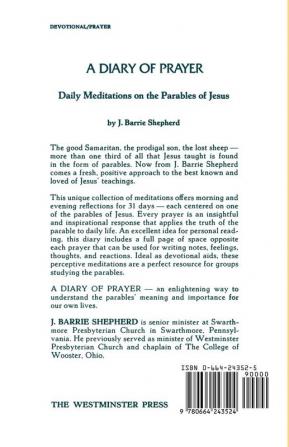 A Diary of Prayer: Daily Meditations on the Parables of Jesus