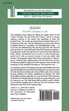 The Isaiah Volume 1: Chapters 1-32 (Daily Study Bible)