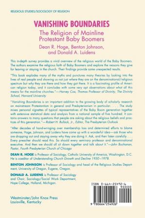 Vanishing Boundaries: The Religion of Mainline Protestant Baby Boomers