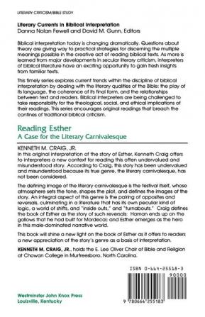 Reading Esther: A Case for the Literary Carnivalesque (Literary Currents in Biblical Interpretation)