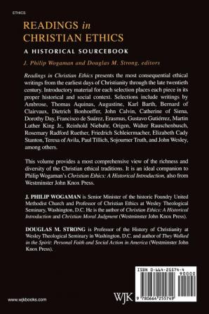 Readings in Christian Ethics: A Historical Sourcebook