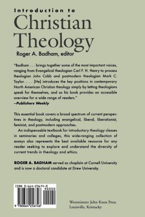 Introduction to Christian Theology: Comtemporary North American Perspectives