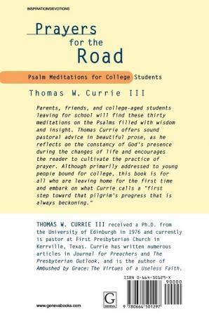 Prayers for the Road: Psalm Meditations for College Students