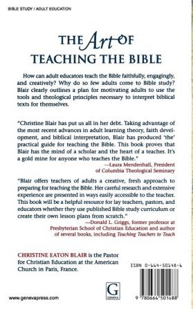 The Art of Teaching the Bible: A Practical Guide for Adults