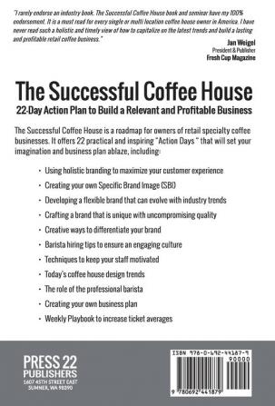 The Successful Coffee House: 22-Day Action Plan to Create a Relevant and Profitable Business