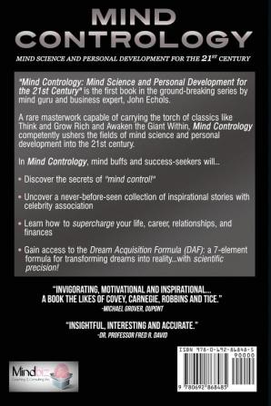 Mind Contrology: Mind Science and Personal Development for the 21st Century