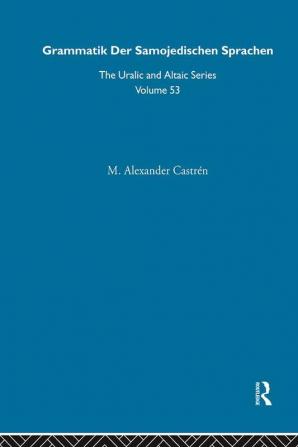 Grammatik der Samojedischen Sprachen
