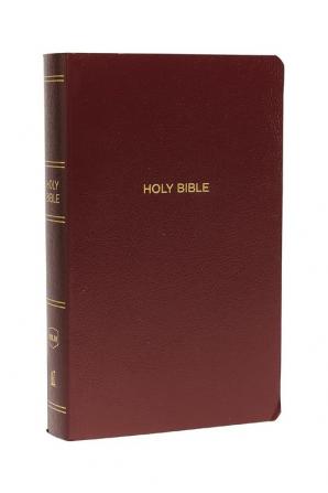 NKJV, GIFT AND AWARD BIBLE, LEATHER-LOOK, BURGUNDY, RED LETT