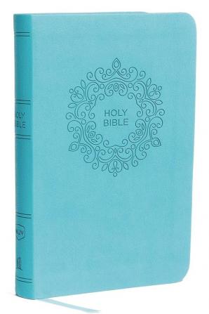 NKJV, VALUE THINLINE BIBLE, COMPACT, LEATHERSOFT, BLUE, RED