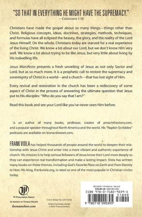 Jesus Manifesto: Restoring the Supremacy and Sovereignty of Jesus Christ