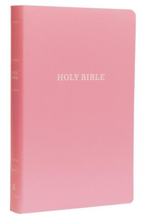 KJV, Gift and Award Bible, Leather-Look, Pink, Red Letter, C