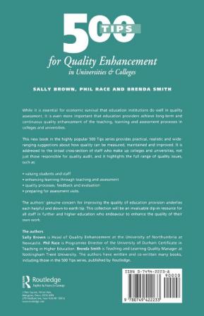 500 Tips for Quality Enhancement in Universities and Colleges