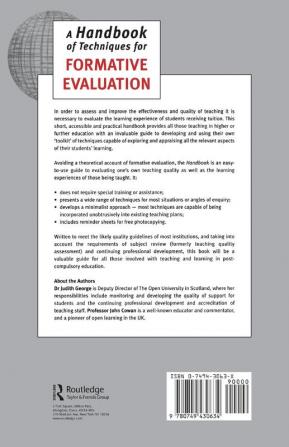 Handbook of Techniques for Formative Evaluation