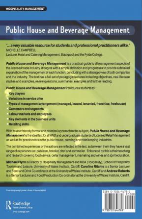 Public House and Beverage Management: Key Principles and Issues