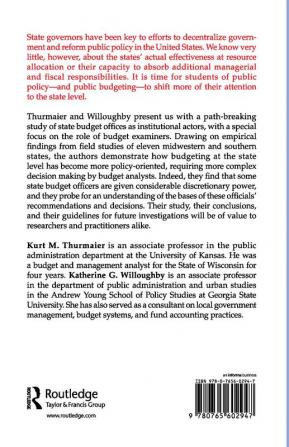 Policy and Politics in State Budgeting